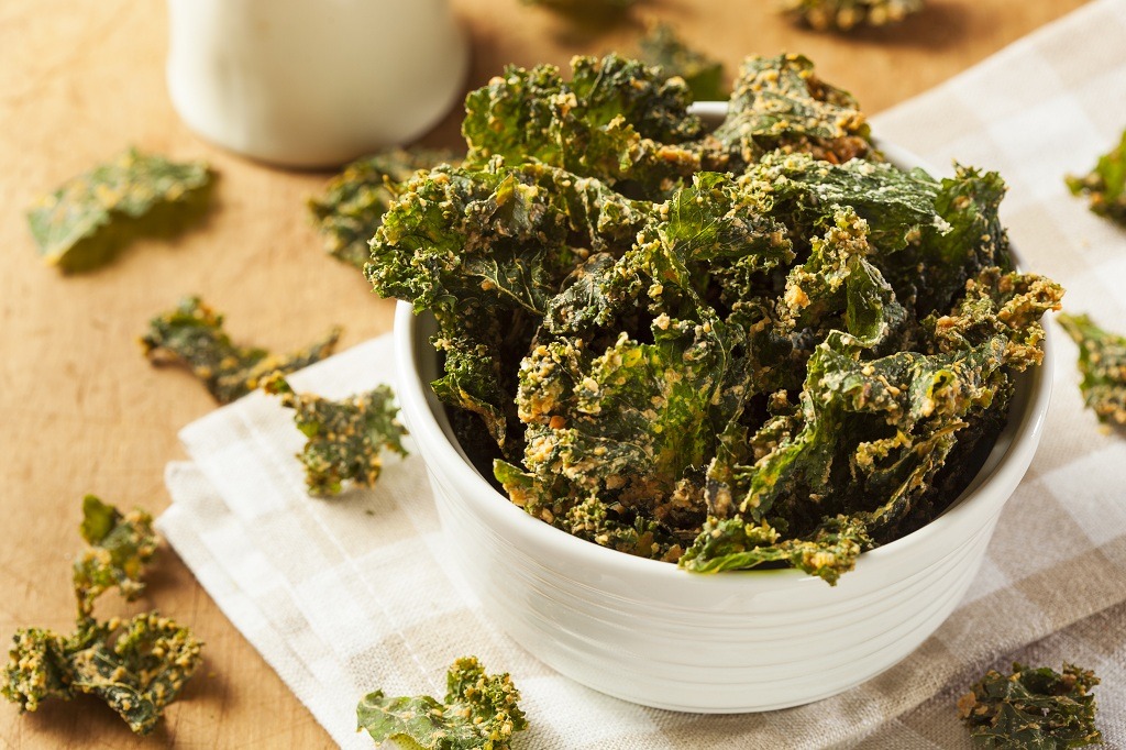 A bowl of Kale Chips