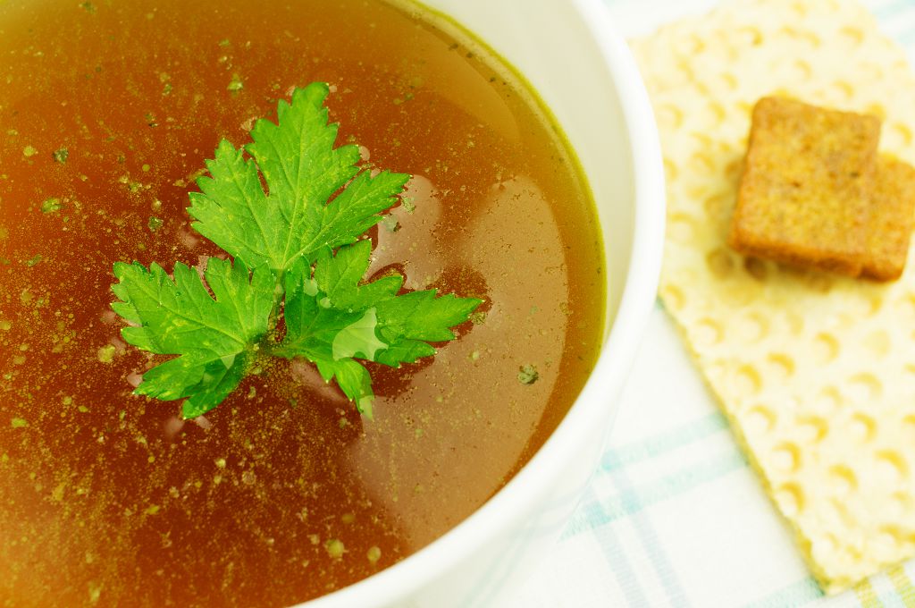 A bowl of Chicken Broth 