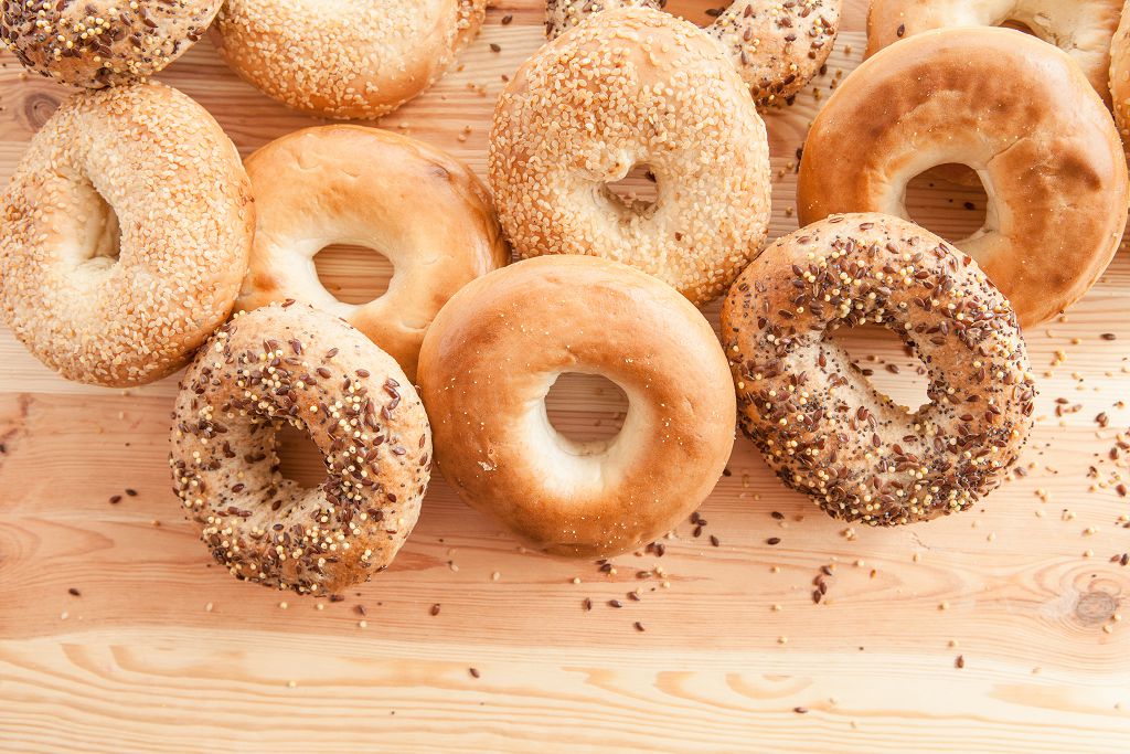 Bagels on the table