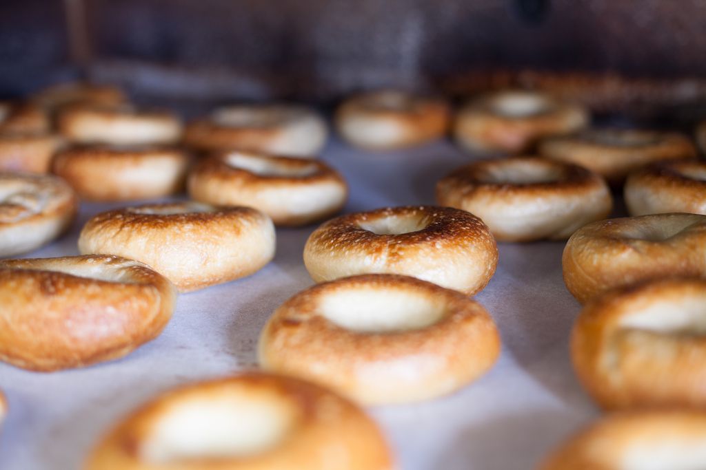 Warm Bagels in the oven