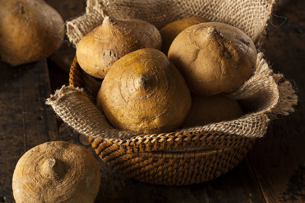 Jicama in the basket