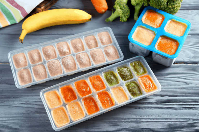 MAKE BABY FOOD IN BULK AND FREEZE THEM EASILY WITH THE BEST ICE CUBE TRAY FOR BABY FOOD