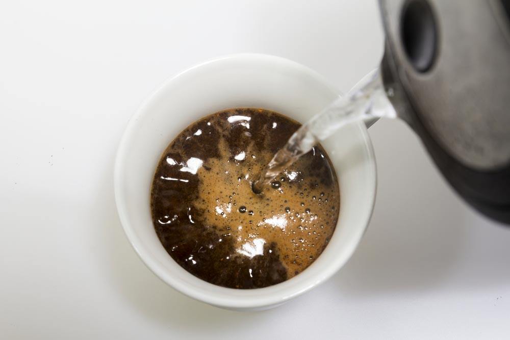 how to make an americano coffee