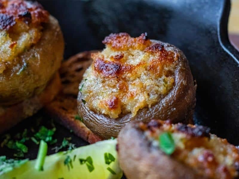 cooked Stuffed Mushrooms