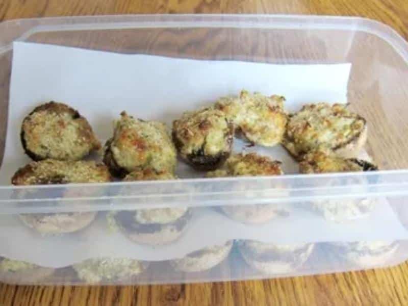 storing Stuffed Mushrooms