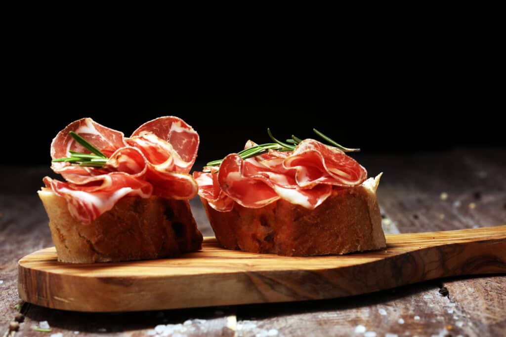 Italian Sliced Cured Coppa With Spices