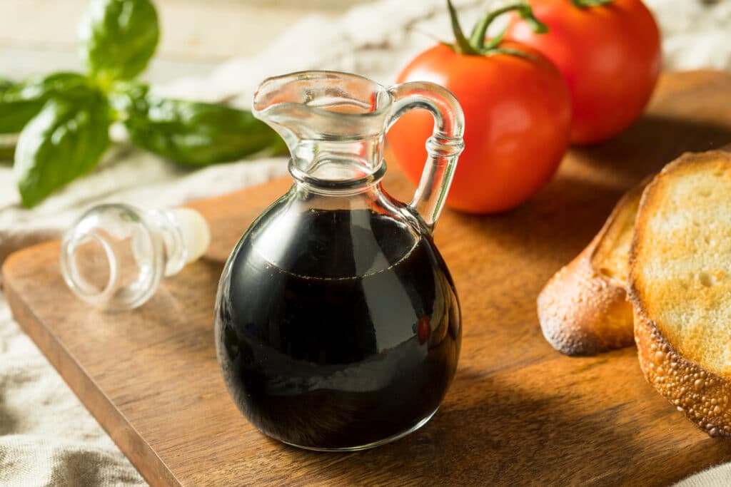 Organic Black Balsamic Vinegar In A Bottle