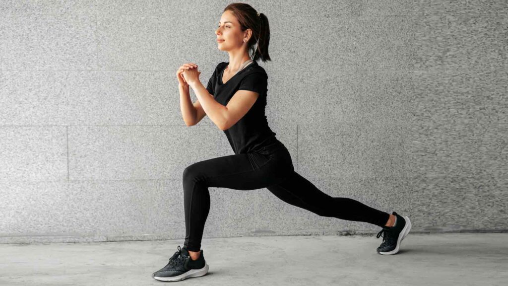 Elevate Exercise Woman lunging