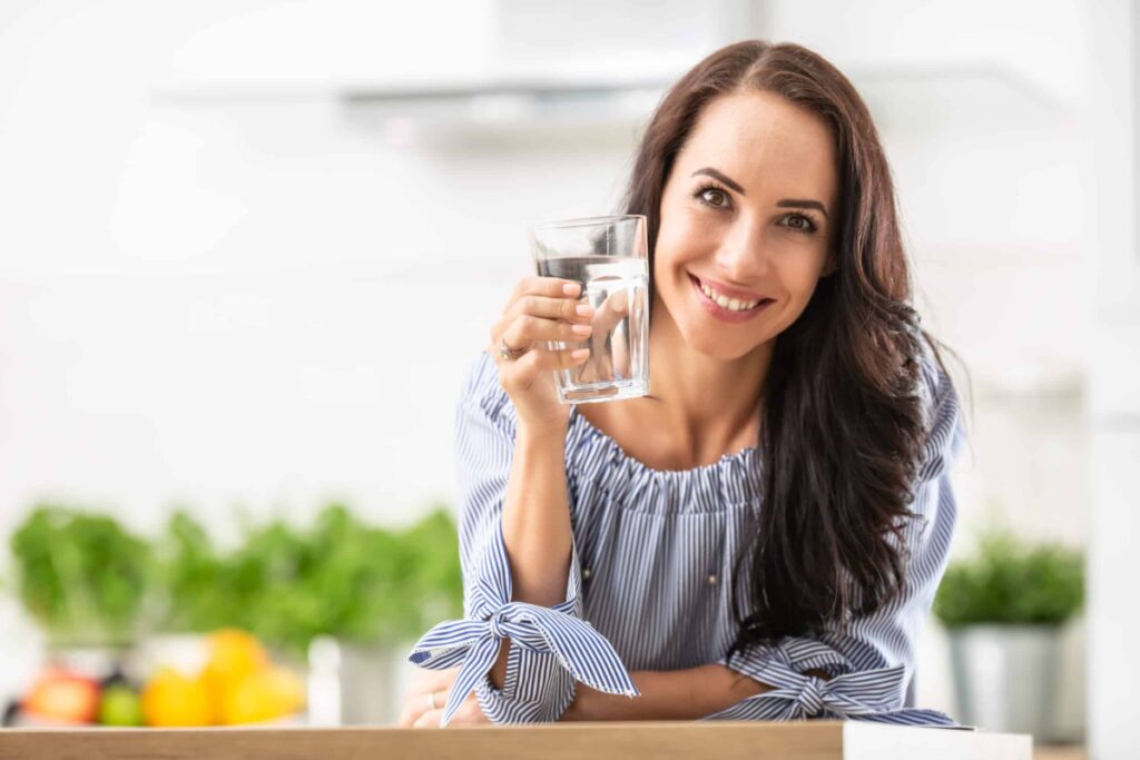 Woman Drinking Water