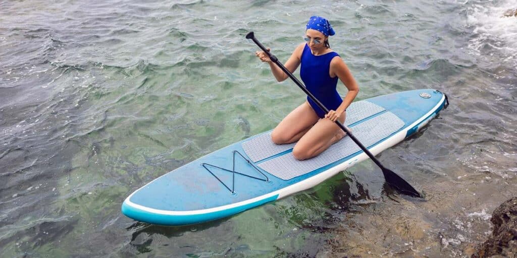 Woman Kayaking Outdoors